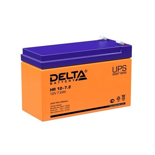 Аккумулятор UPS 12В 7.2А.ч Delta HR 12-7.2 302765 - фото 16600682