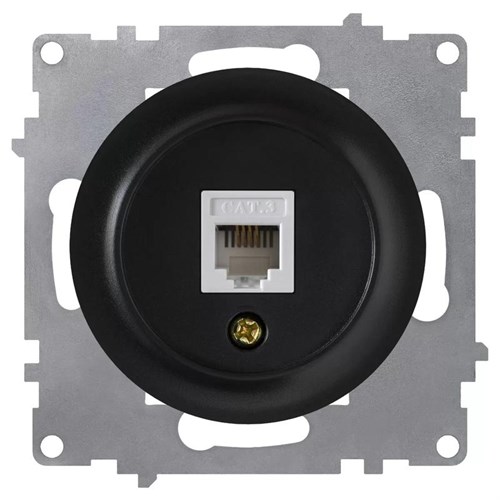 Розетка телефонная 1-м СП Florence RJ11 механизм черн. (1E20601303) OneKeyElectro 2172815 1656688 - фото 16602919