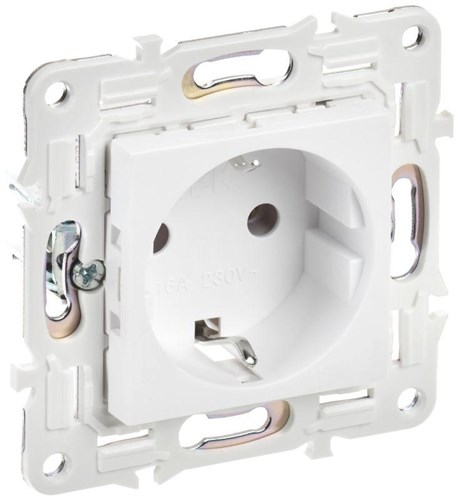 Розетка SKANDY 16А с заземл. без защ. шторок SK-R05W арктич. бел. IEK SK-R11-16-K01 1836009 - фото 16603745