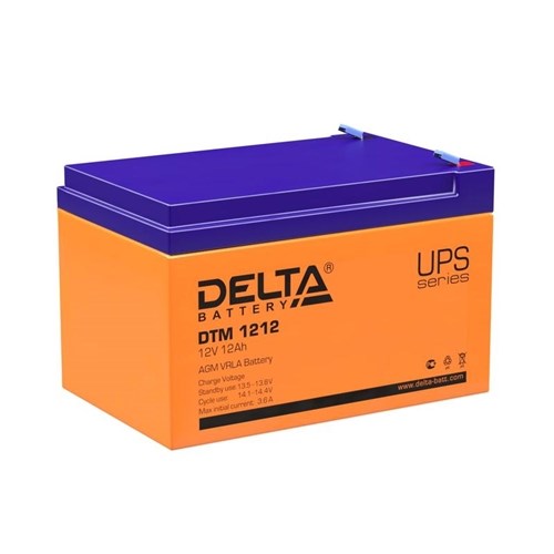 Аккумулятор UPS 12В 12А.ч Delta DTM 1212 237616 - фото 16604622