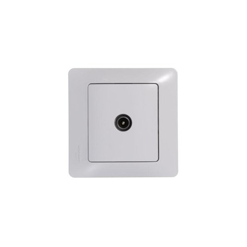 Розетка телевизионная оконечная TV 1-м СП Glossa 1дБ механизм бел. SE GSL000191 275169 - фото 16604831