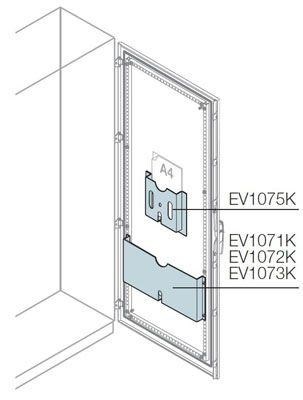 Карман для документов метал. Ш=600мм ABB EV1071K 1073952 - фото 16604943