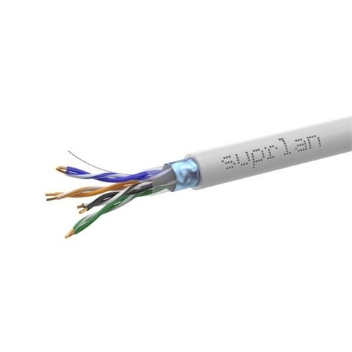 Кабель витая пара F/UTP кат.5E 4х2х24AWG solid Cu PVC Indoor Premium 305м (м) SUPRLAN 01-1012-2 361223 - фото 16605198