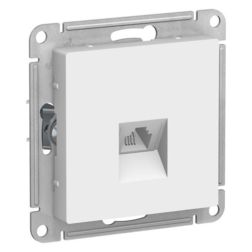 Розетка телефонная 1-м СП AtlasDesign RJ11 механизм бел. SE ATN000181 1240159 - фото 16605972