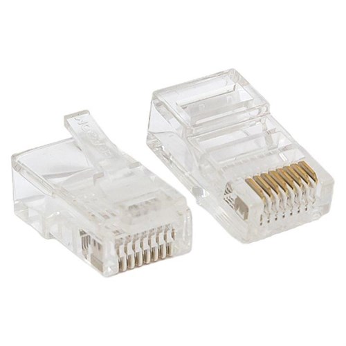 Коннектор RJ45 (8P8C) кат.5E неэкранир. 30мкд универс. (уп.50шт) TERACOM PRO EKF TRP-PLUG-5EUTP-50 1566811 - фото 16606959