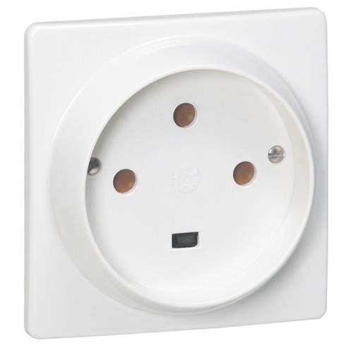 Розетка 1-м СП 32А IP20 3P+E защ. шторки боков. вход на винтах бел. Leg 055815 1011885 - фото 16609301