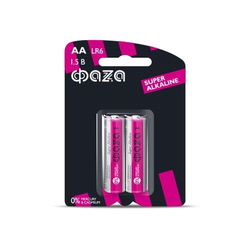 Элемент питания алкалиновый AA/LR6 1.5В Super Alkaline BL-2 (уп.2шт) ФАZА 2858443 495340 - фото 16610383