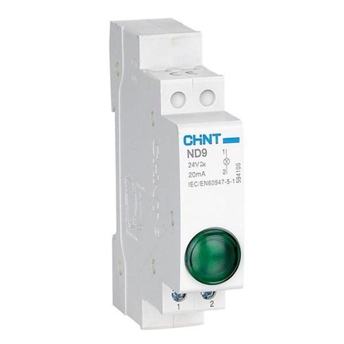 Индикатор ND9-1/g AC/DC 230В (LED) (R) зел. CHINT 594108 1610111 - фото 16611688