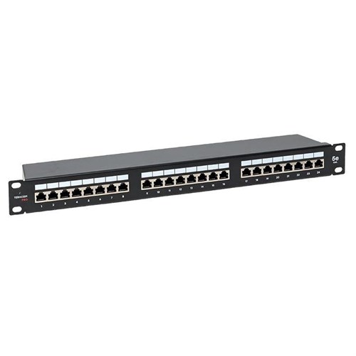 Патч-панель 19дюйм 1U кат.5E STP полн. экранир. 24 порта RJ45 Dual IDC с органайзером TERACOM PRO EKF TRP-PPNL-5ESTP-1U24 1765564 - фото 16612338