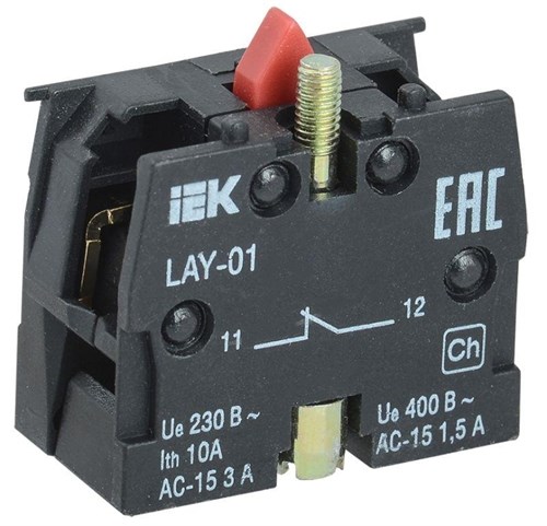 Блок контактный 1р для LAY5 IEK BDK11 236973 - фото 16613604