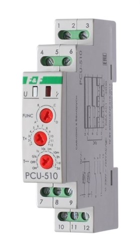 Реле времени PCU-510 2х8А 230В 2 перекл. IP20 многофункц. монтаж на DIN-рейке F&F EA02.001.009 253886 - фото 16613670