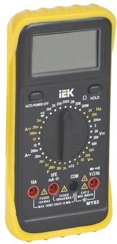 Мультиметр цифровой Professional MY63 IEK TMD-5S-063 278500 - фото 16613877