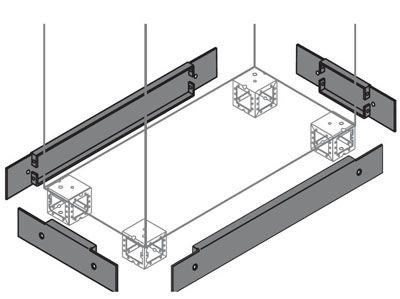 Фланец цоколя торц. 100х1200мм (уп.2шт) ABB ZN1200 1075364 - фото 16613965