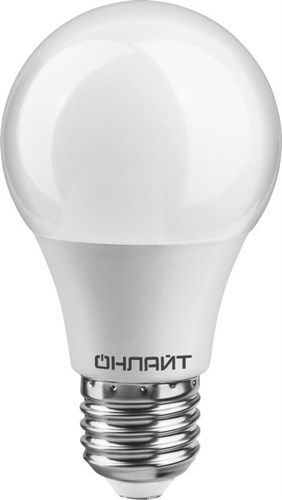 Лампа светодиодная 71 649 OLL-A60-10-230-2.7K-E27 10Вт грушевидная 2700К тепл. бел. E27 750лм 220-240В ОНЛАЙТ 71649 388159 - фото 16614278