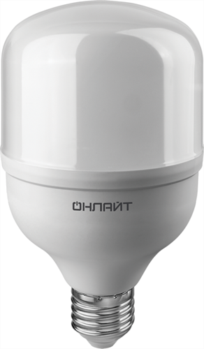 Лампа светодиодная высокомощная 82 901 OLL-T80-30-230-865-E27 30Вт 6500К холод. бел. E27 2400лм 176-264В ОНЛАЙТ 82901 1356027 - фото 16615523