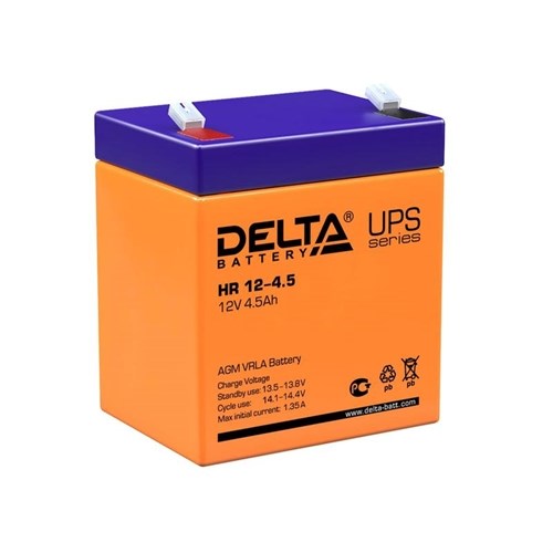 Аккумулятор UPS 12В 4.5А.ч Delta HR 12-4.5 414493 - фото 16618808