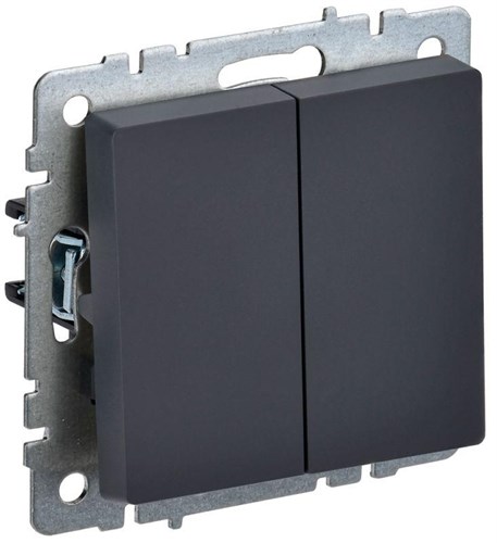 Выключатель 2-кл. СП BRITE ВС10-2-0-БрГ 10А механизм графит IEK BR-V20-0-10-K53 1647574 - фото 16620765