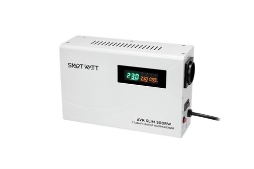 Стабилизатор напряжения настенный SMARTWATT AVR SLIM 500RW 1824891 - фото 16621549