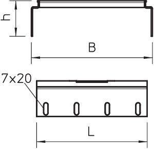 Комплект соединительный для лотка H60 RVS 60 10 DD OBO 6068771 203760 - фото 16621994