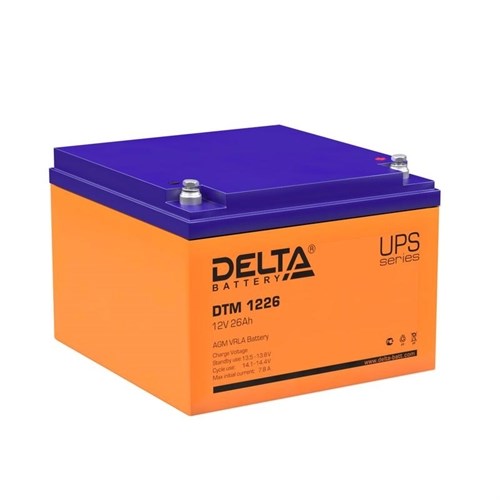 Аккумулятор UPS 12В 26А.ч Delta DTM 1226 407260 - фото 16623224