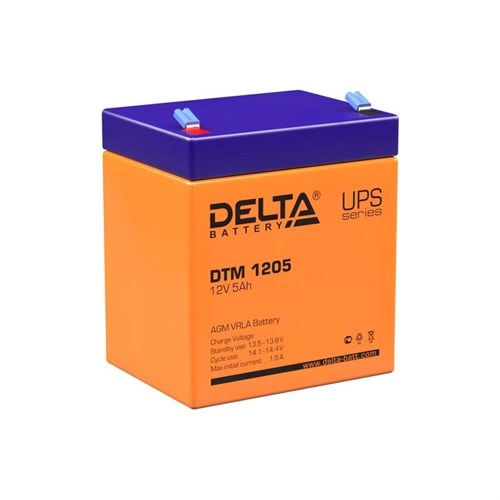 Аккумулятор UPS 12В 5А.ч Delta DTM 1205 460098 - фото 16623516