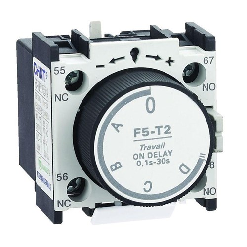 Приставка выдержки времени на откл. F5-D0 (0.1-3с) к контакторам NC1; NC2 и NXC (R) CHINT 258018 1611007 - фото 16625011
