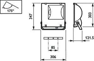 Светильник RVP151 MHN-TD70W IC A 70Вт RX7s IP65 PHILIPS 910503695018 253006 - фото 16626965