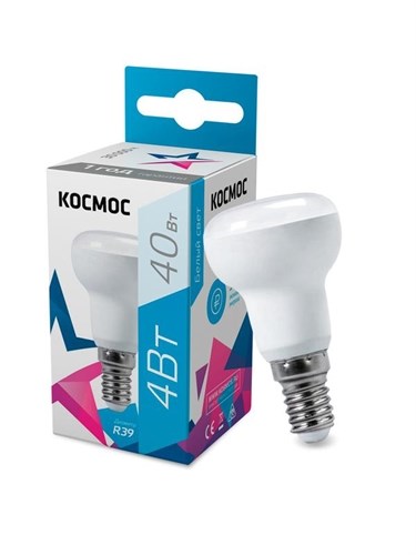 Лампа светодиодная R39 4Вт 220В E14 4500К Космос Lksm_LED4wR39E1445 285300 - фото 16627190