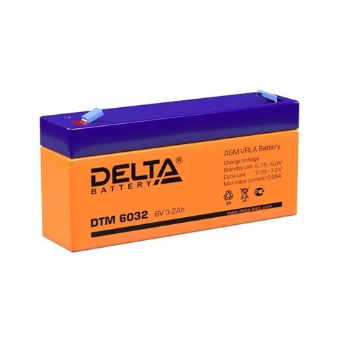 Аккумулятор UPS 6В 3.2А.ч Delta DTM 6032 532822 - фото 16628545