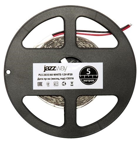 Лента светодиодная PLS 2835/120-12V 12Вт/м 6500К холод. бел. IP20 (уп.5м) JazzWay 2859051 423628 - фото 16632239