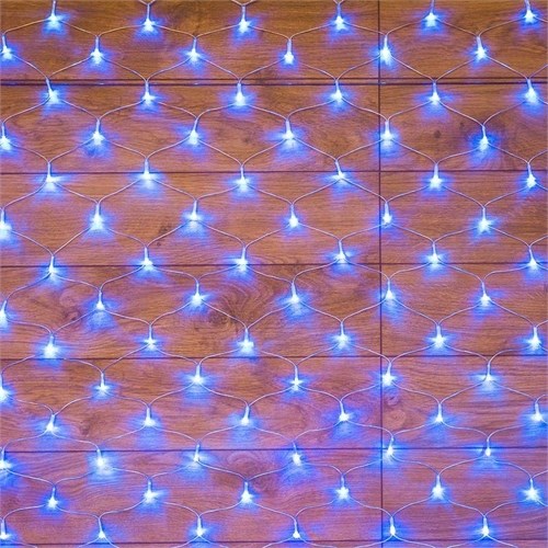 Гирлянда светодиодная "Сеть" 1.5х1.5м 150LED син. 12Вт IP20 провод ПВХ прозр. Neon-Night 215-123 1250908 - фото 16632850