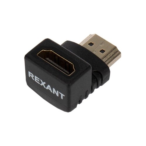 Переходник аудио гнездо HDMI - штекер HDMI угловой блист. Rexant 06-0176-A 1256454 - фото 16632902