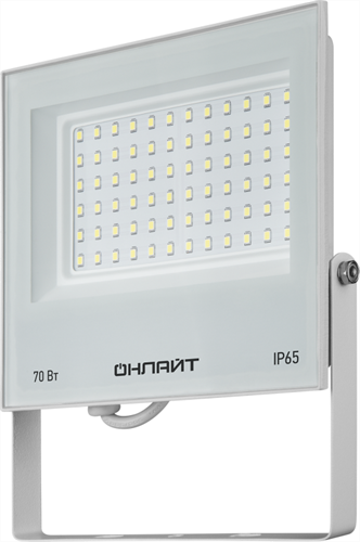 Прожектор светодиодный 90 138 OFL-70-6K-WH-IP65-LED 70Вт 6000К IP65 5600лм бел. ОНЛАЙТ 90138 1655153 - фото 16634103