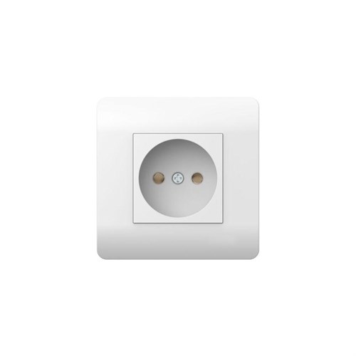 Розетка NEW3-E 16А без заземл. защ. шторки бел. CHINT 431536 1811750 - фото 16634795