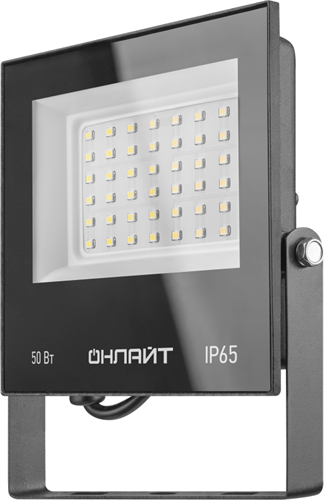 Прожектор светодиодный 71 660 OFL-50-6K-BL-IP65-LED 50Вт 6000К IP65 4000лм черн. ОНЛАЙТ 71660 396508 - фото 16650305