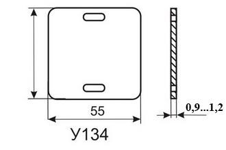 Бирка кабельная маркировочная У-134 (квадрат) (уп.100шт) Михнево 019018 253834 - фото 16652754