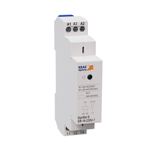 Реле промежуточное OptiRel D GR-16-024U-1 модульное 16А 24В AC/DC 1СО КЭАЗ 332035 1689674 - фото 16656964