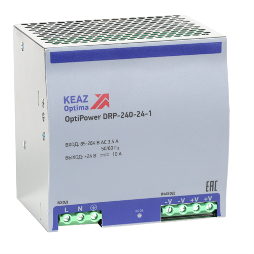 Блок питания OptiPower DRP-240-24-1 КЭАЗ 284549 1312811 - фото 16657226