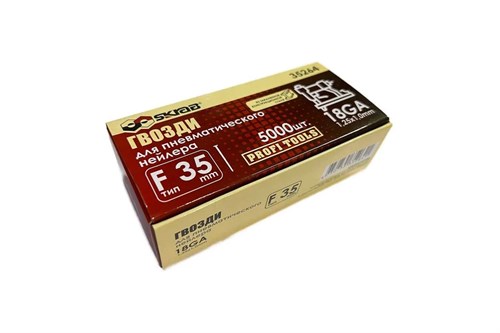 Гвозди для нейлера F35мм 18GA 5000шт SKRAB 35264 35264 - фото 16664826
