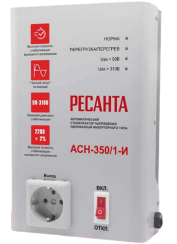 Стабилизатор АСН-350/1-И Ресанта 63/6/74 - фото 16664831