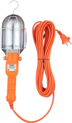 Светильник переносной с выключателем 60Вт 220В ПВС 2х0.75 5м IP20 TOKOV ELECTRIC TKE-SP-20-5M 1834971 - фото 16664921