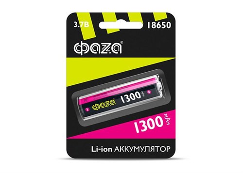 Аккумулятор 18650 3.7В Li-Ion 1300мА.ч без платы защиты BL-1 ФАZА 5028227 1586660 - фото 16665009