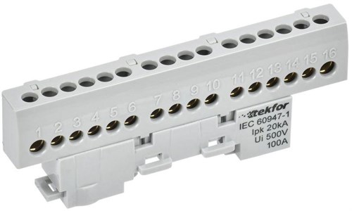 Шина L "фаза" изол. на универс. держ. 6х9-16-Ср TEKFOR IEK TF-NN10-16-KL-K03 1853113 - фото 16665796