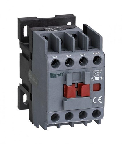 Контактор КМ-102 12А кат. 220В/230В AC 1НЗ AC-3 AC-4 DEKraft 22034DEK 1259305 - фото 16665874
