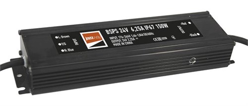 Блок питания для светодиодной ленты 150Вт 6.25А 24В IP67 BSPS влагозащ. метал. Pro+ JazzWay 5024212 1305682 - фото 16665875