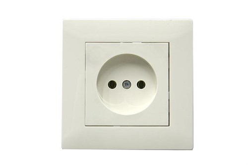 Розетка 1-м Karea RIZZ без заземл. керамика крем Makel 88010002 1889497 - фото 16665990