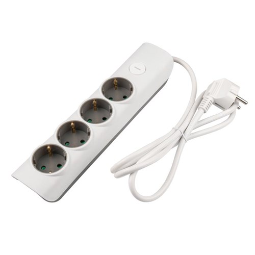 Удлинитель 4х5м с заземл. с выкл. бел. ET-04-500W (4х5.0) JAZZway 5051836 1832514 - фото 16666193