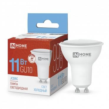 Лампа светодиодная LED-JCDRC-VC 11Вт рефлектор 6500К холод. бел. GU10 990лм 230В IN HOME 4690612024783 540900 - фото 16666565