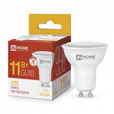 Лампа светодиодная LED-JCDRC-VC 11Вт рефлектор 3000К тепл. бел. GU10 990лм 230В IN HOME 4690612023465 540898 - фото 16666566