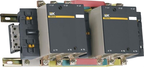 Контактор КТИ-51853 реверс 185А 400В/АС3 IEK KKT53-185-400-10 270244 - фото 16666915